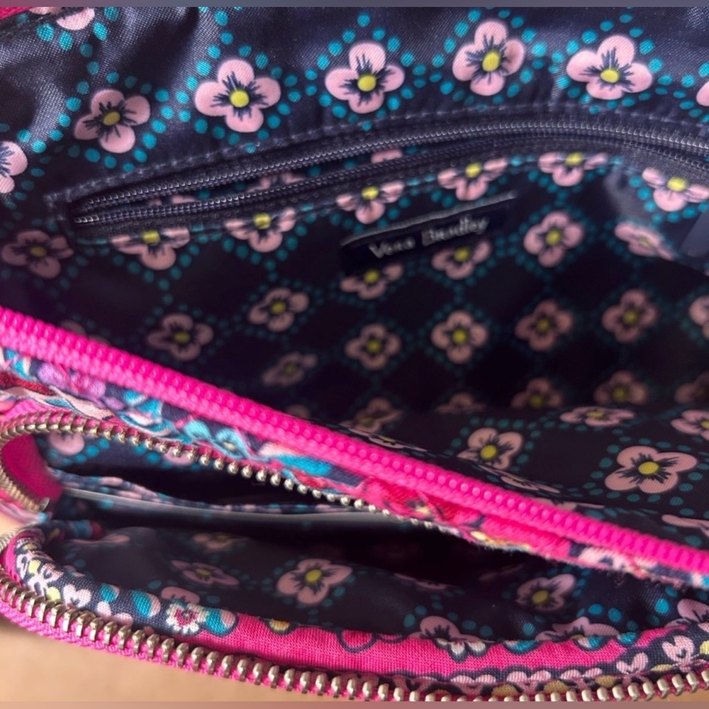 NWOT Vera Bradley Little Hipster Crossbody Bag Women’s Pink Floral Crossbody Bag - Picture 2 of 11
